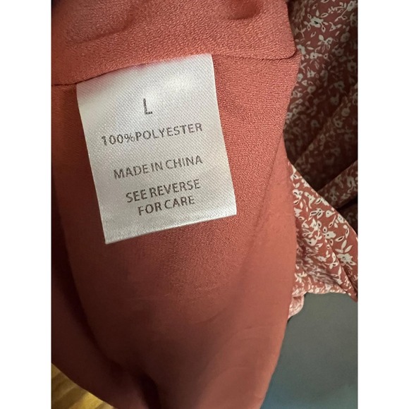 Old‎ Navy Tall Floral Print Midi Dress Womens Short Sleeve Button Front V Neck - Picture 4 of 8